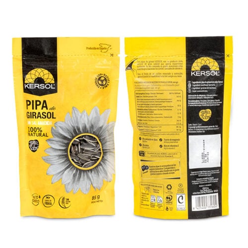 Paquete Pipa de Girasol con cáscara Kersol 85g